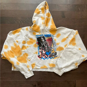 Poetic Justice - Tupac Women’s 2X Cropped Hooded Sweatshirt